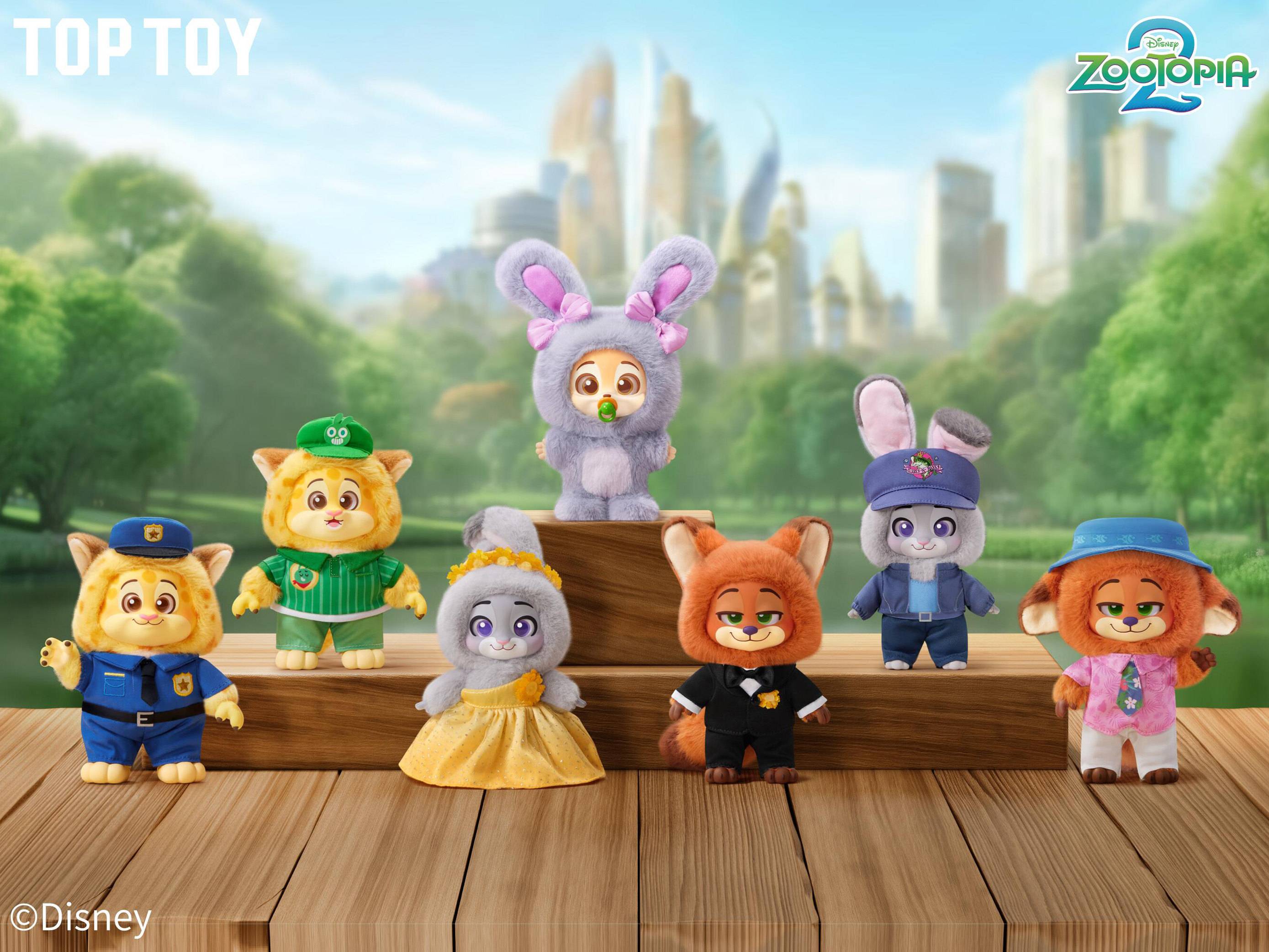  D​​isney Zootopia 2（瘋狂動物城2）× TOP TOY —「瘋狂動物城彈彈絨」Bounce-Plush 毛絨盲盒