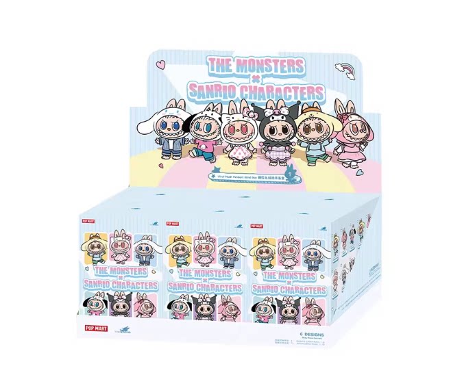 POPMART泡泡瑪特 THE MONSTERS × 三麗鷗家族毛絨搪膠公仔掛件手辦盲盒 另一角度
