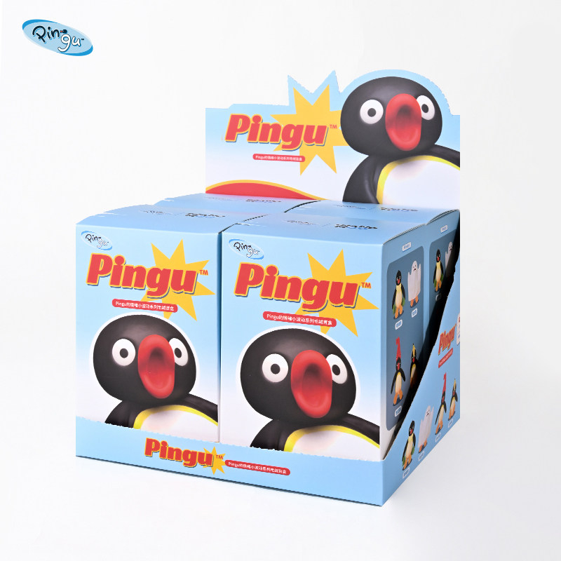 企鵝家族PINGU 情緒小波動 盲盒 一中盒 毛絨公仔 包包掛飾 毛絨掛件 吊飾 禮物