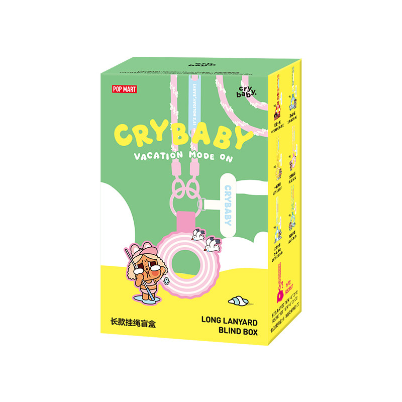 POPMART泡泡瑪特 CRYBABY Vacation Mode 0n系列長款掛繩盲盒禮物周邊 另一角度