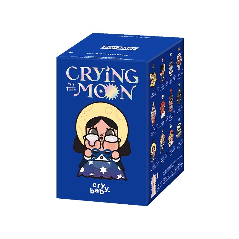 POPMART泡泡瑪特 CRYBABY出走的月亮系列手辦盲盒擺件禮物