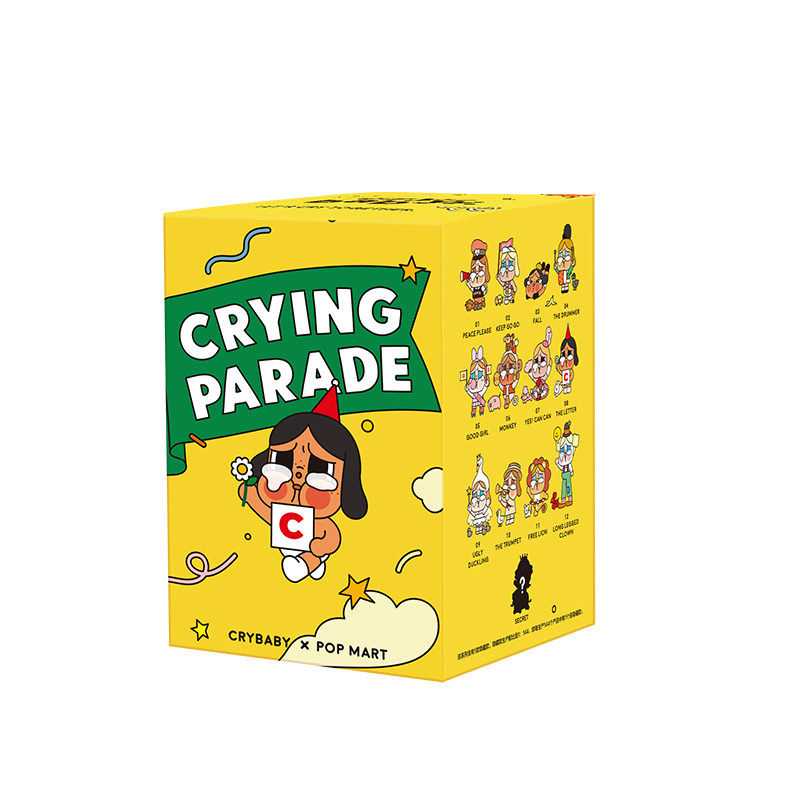 POPMART泡泡瑪特 CRYBABY 哭娃巡遊系列手辦盲盒擺件潮流公仔禮物
