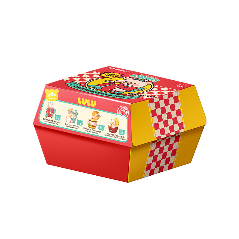 罐頭豬LuLu 漢堡急送可動系列盲盒（ToyZero+ — Lulu Burgers） 另一角度