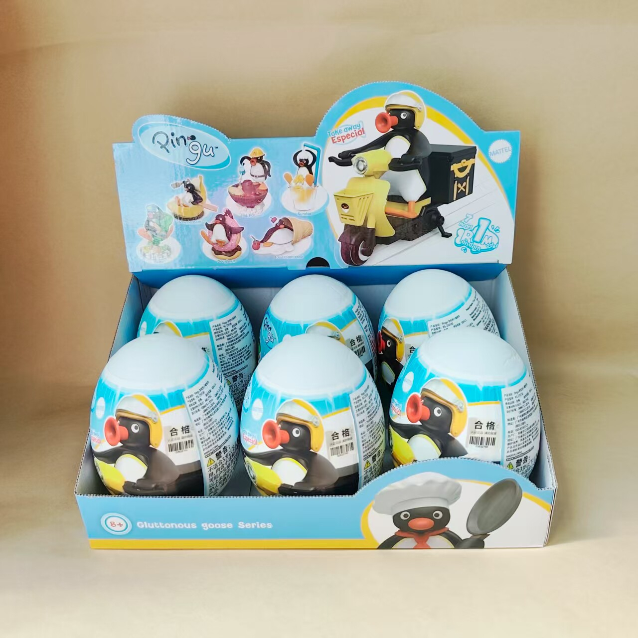 PINGU 企鵝家族 貪吃的小鵝 公仔 盲盒
