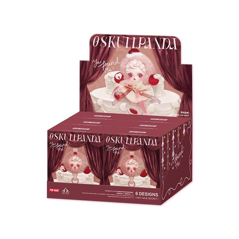 POPMART泡泡瑪特SKULLPANDA不眠劇場系列手機掛繩掛件掛飾盲盒