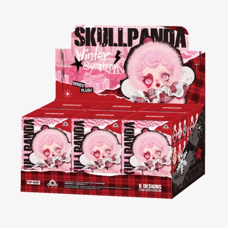 POPMART泡泡瑪特 SKULLPANDA冬日樂章系列毛絨公仔掛件盲盒禮物
