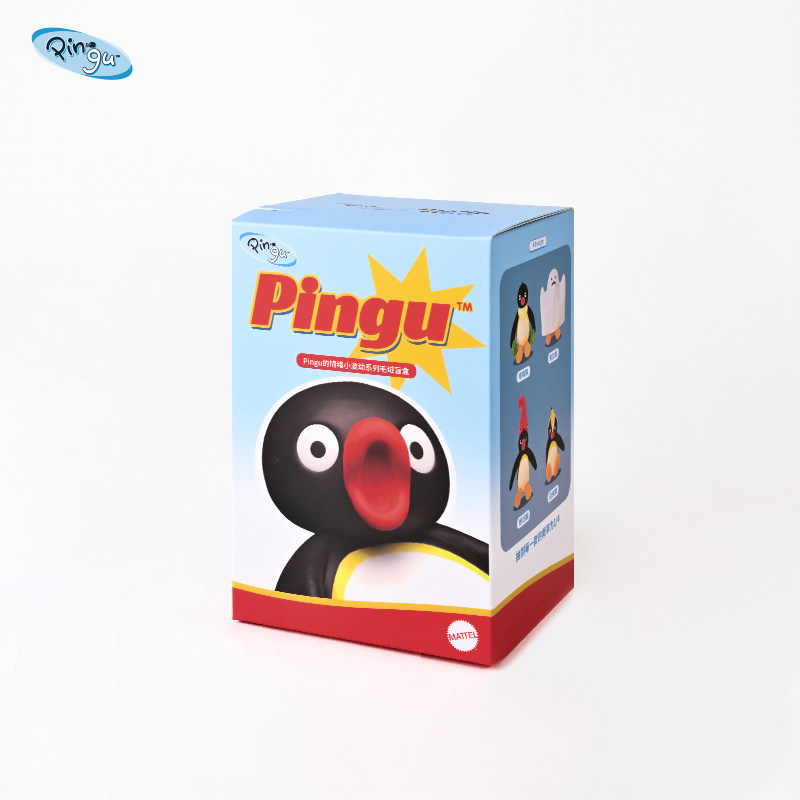 企鵝家族PINGU 情緒小波動 盲盒 一中盒 毛絨公仔 包包掛飾 毛絨掛件 吊飾 禮物 另一角度