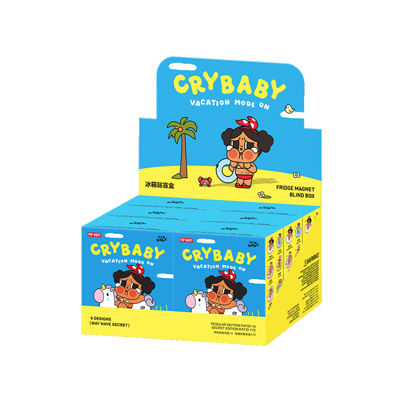 POPMART泡泡瑪特 CRYBABY哭娃 Vacation Mode On系列冰箱貼盲盒 另一角度