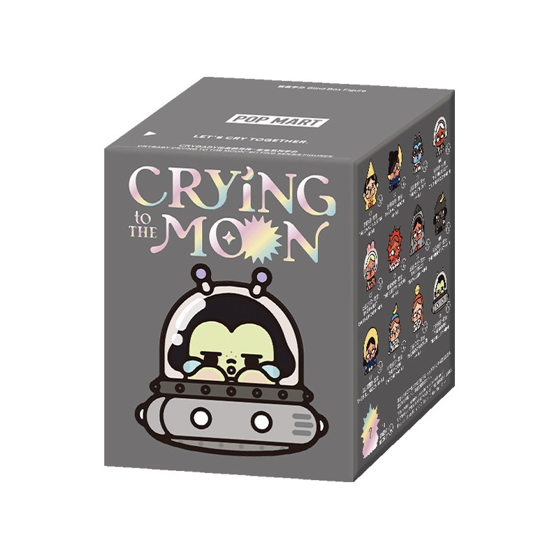 POPMART泡泡瑪特 CRYBABY出走的月亮坐坐系列手辦盲盒擺件禮物