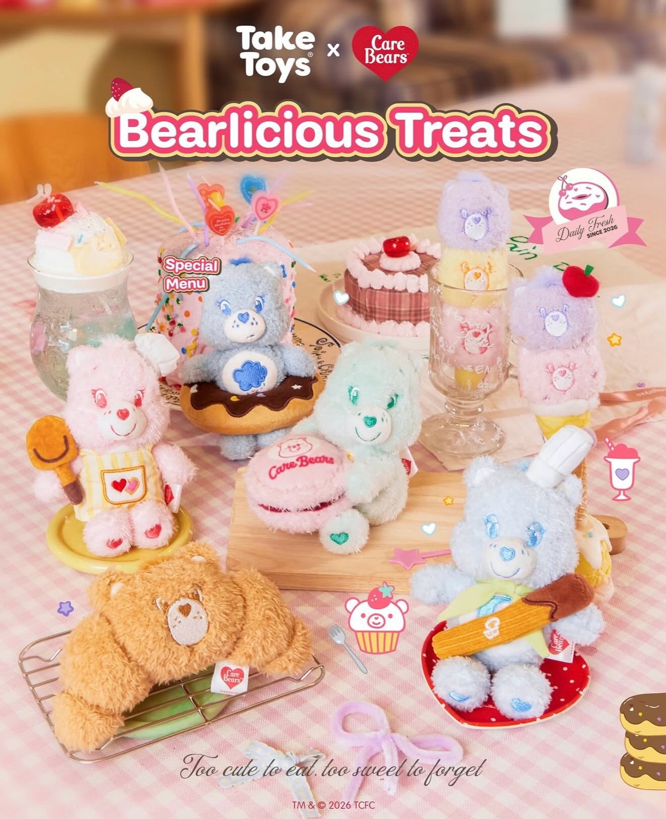 泰國Care Bears x Take Toys 甜品系列公仔盲盒