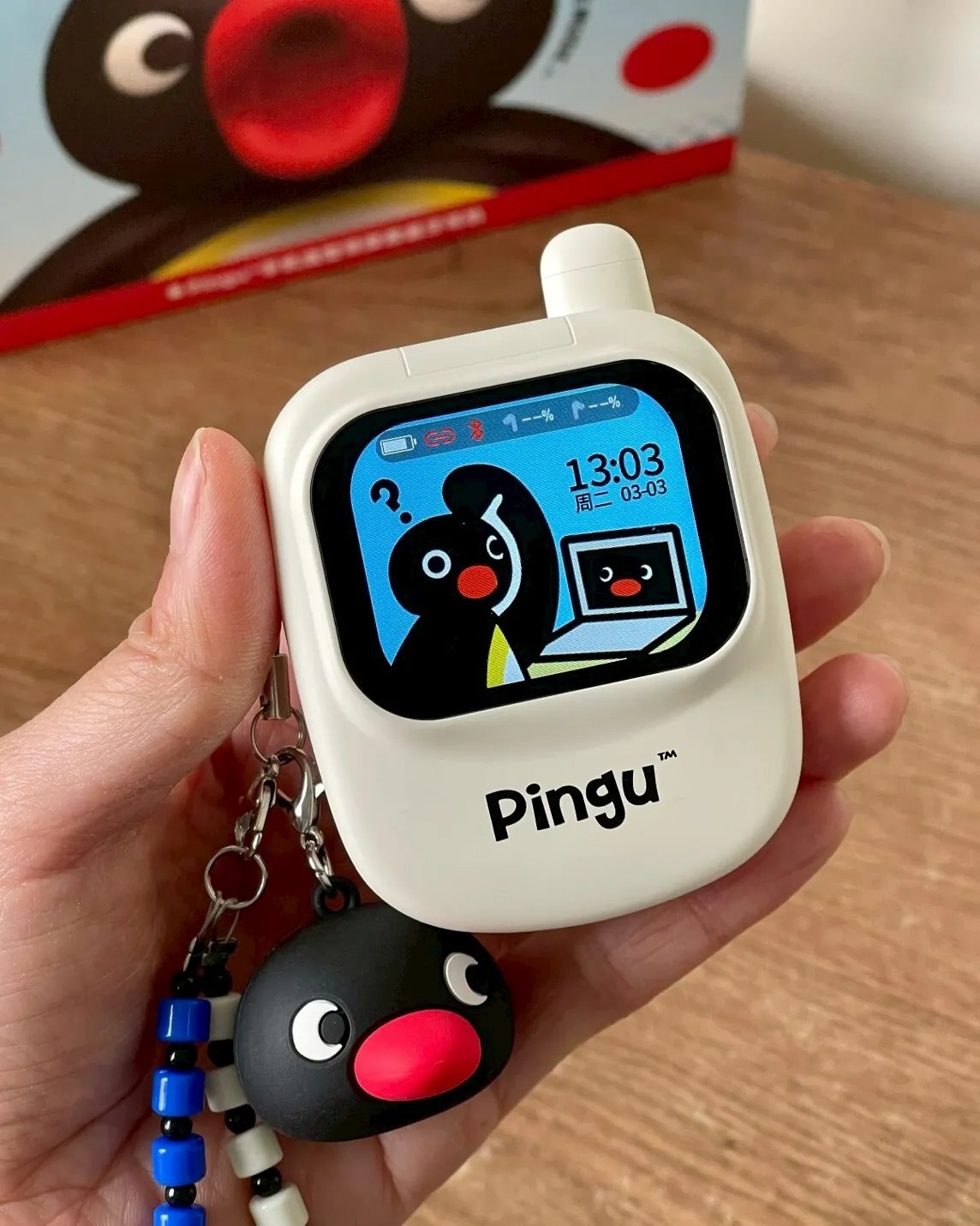 Pingu手機造型屏幕藍牙耳機