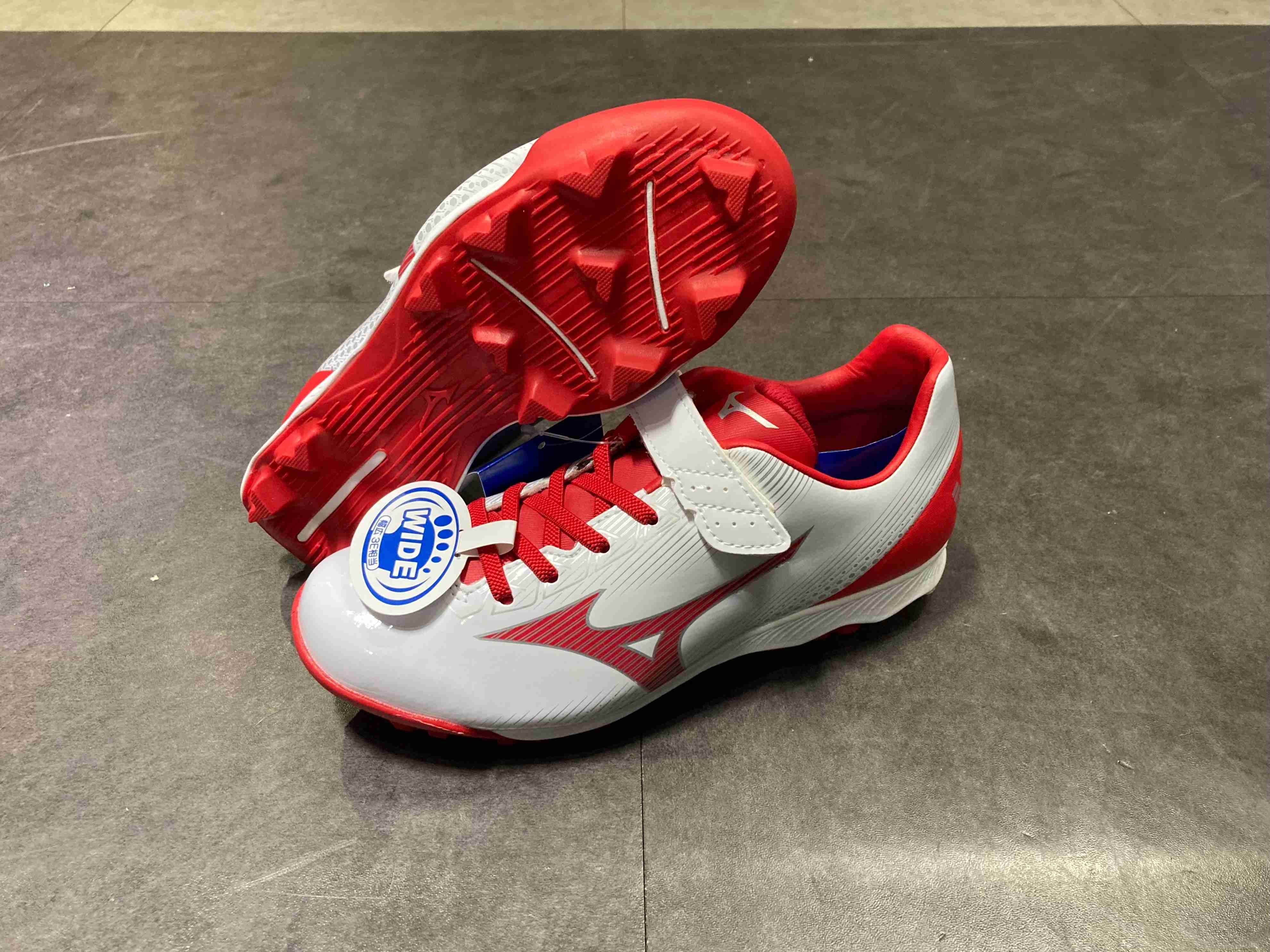 Mizuno Wave 棒壘膠釘鞋 少年用 紅