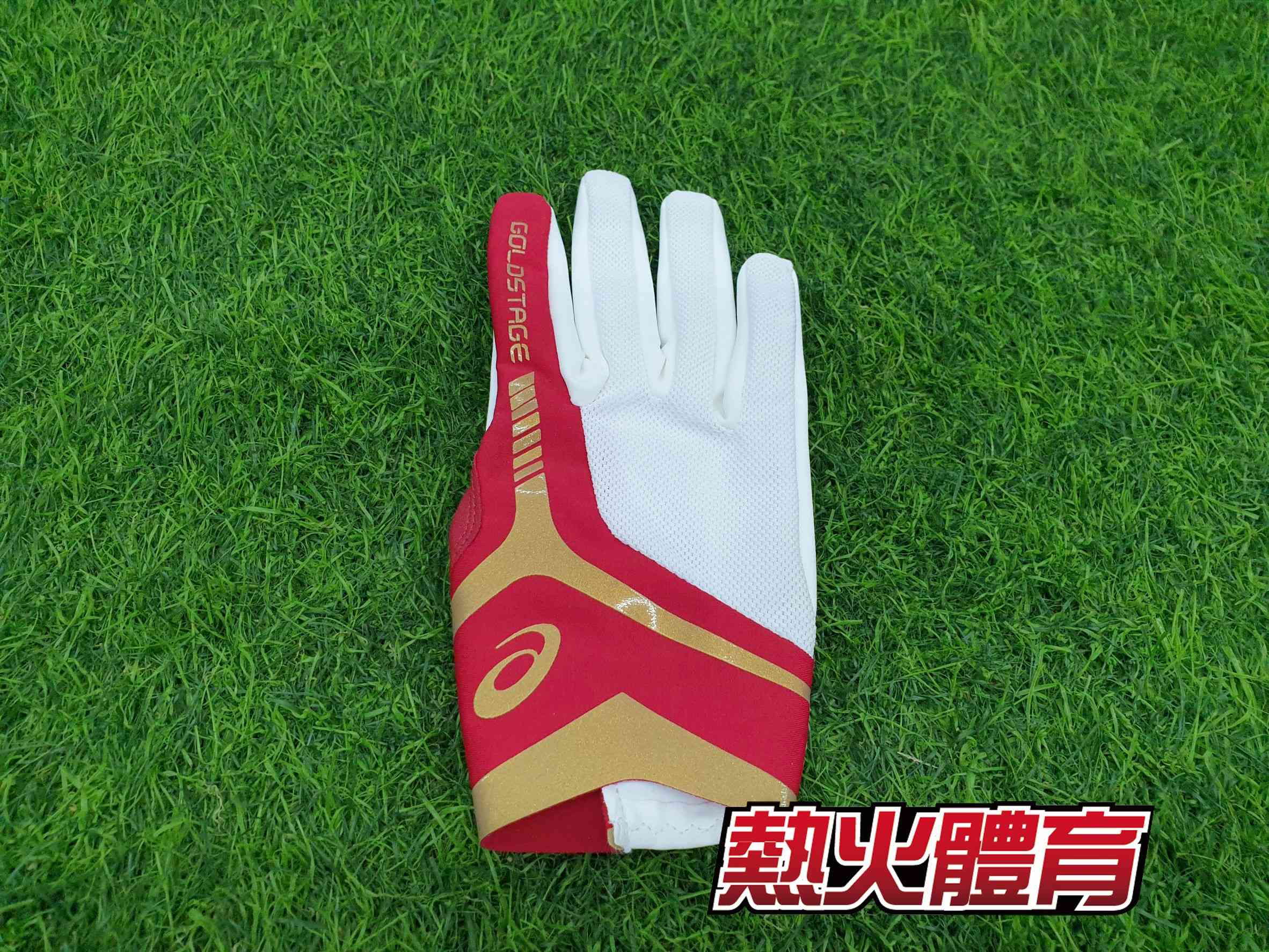 Asics Goldstage 守備手套 紅/白 反