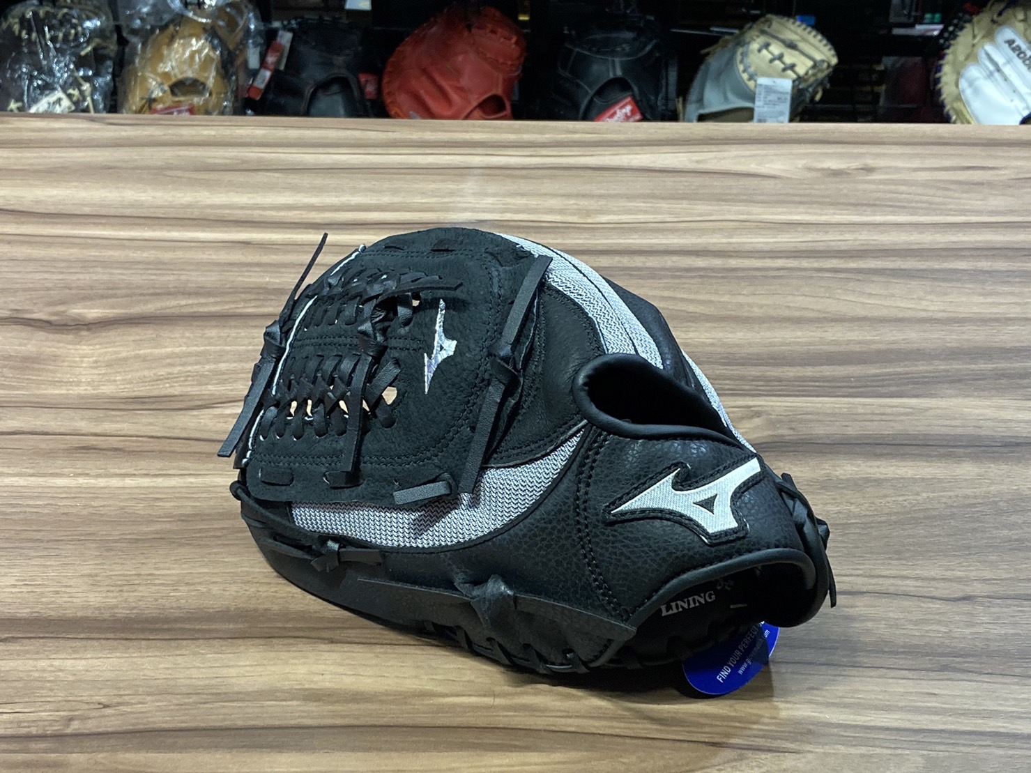 Mizuno Prospect 接球手套 少年用 密網 黑/灰 11" 反