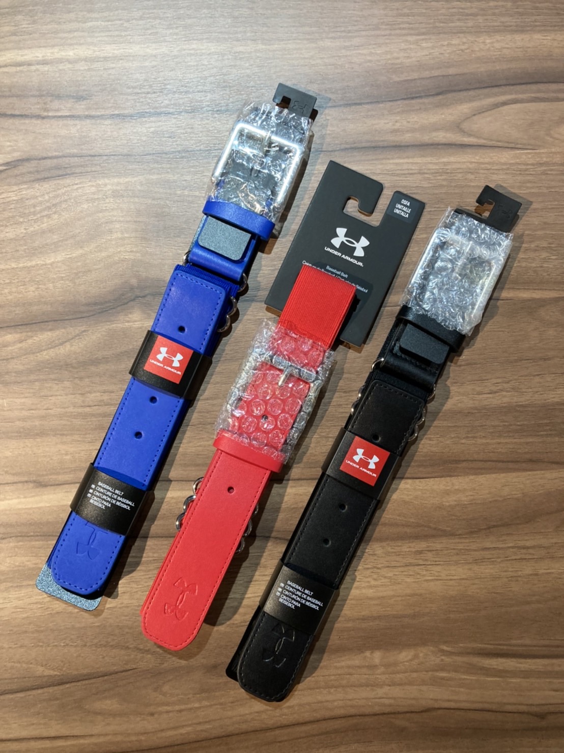 UA 棒球腰帶 紅