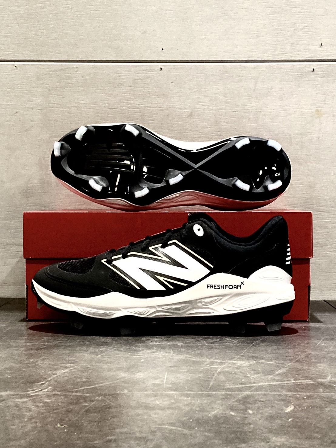 NewBalance 3000v7 棒壘膠釘鞋 黑/白