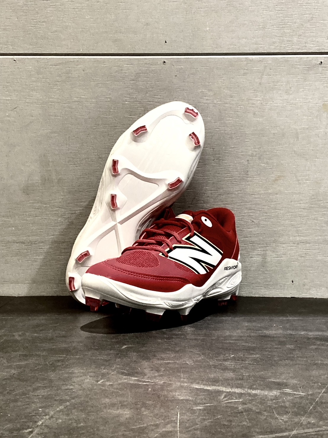 NewBalance 3000v7 棒壘膠釘鞋 紅/白