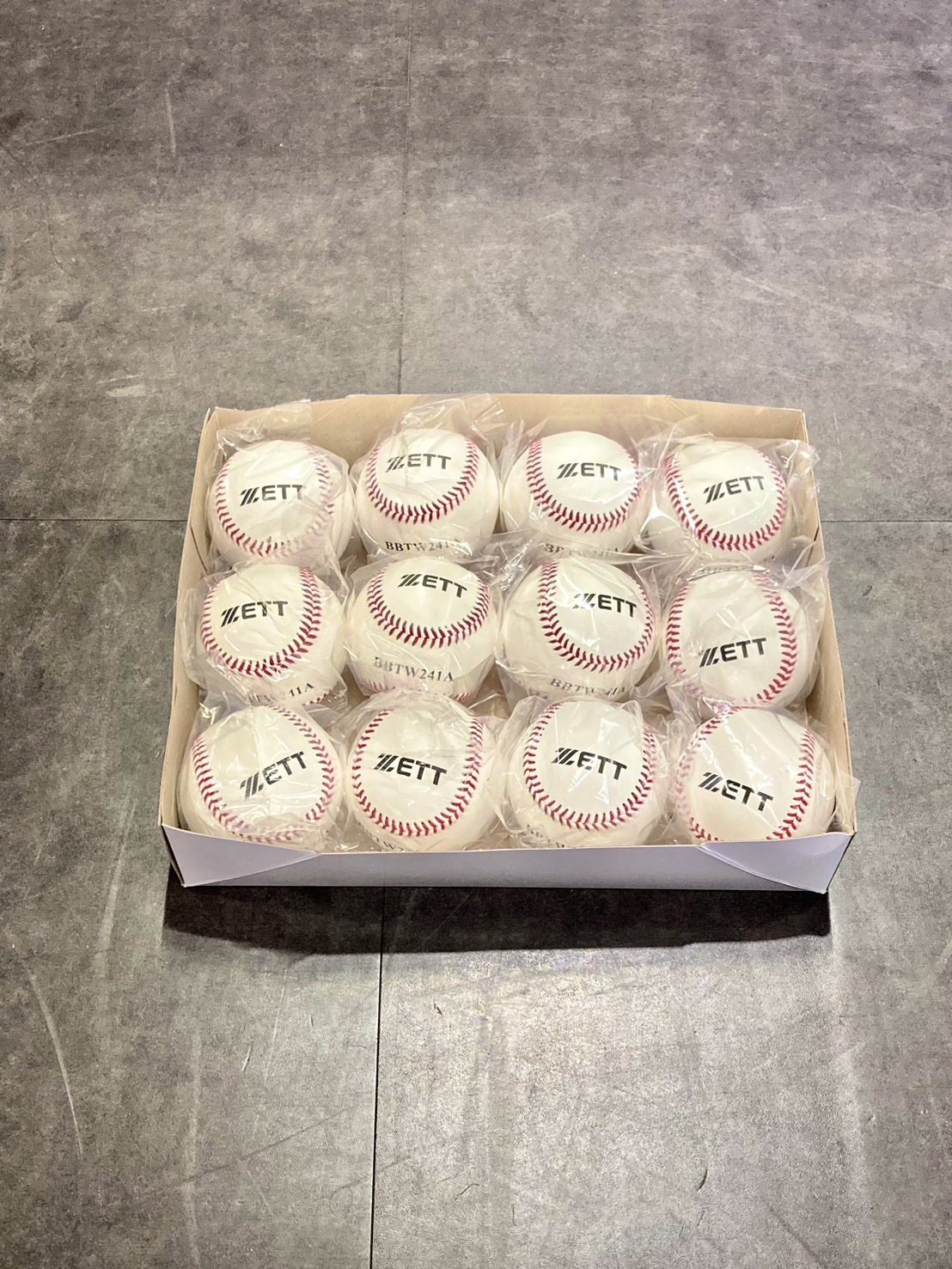 ZETT 241A 練習用棒球 A級牛皮 打