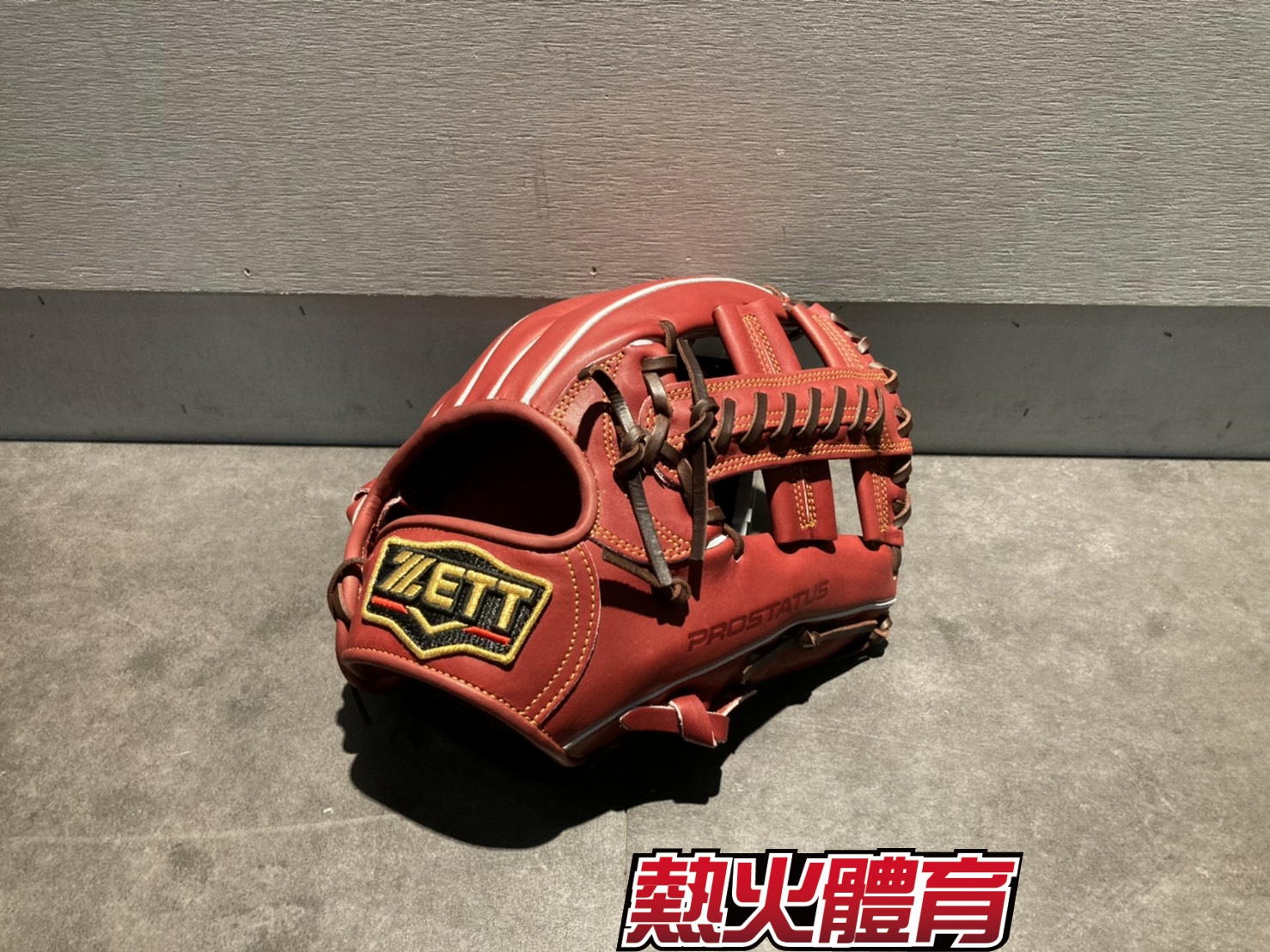ZETT 進 Prostatus 頂級硬式 接球手套 十字 紅棕