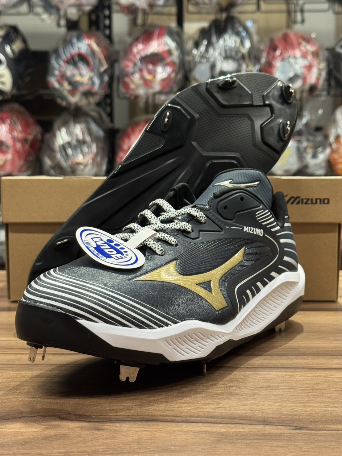 Mizuno GE Cushion 棒球釘鞋 黑