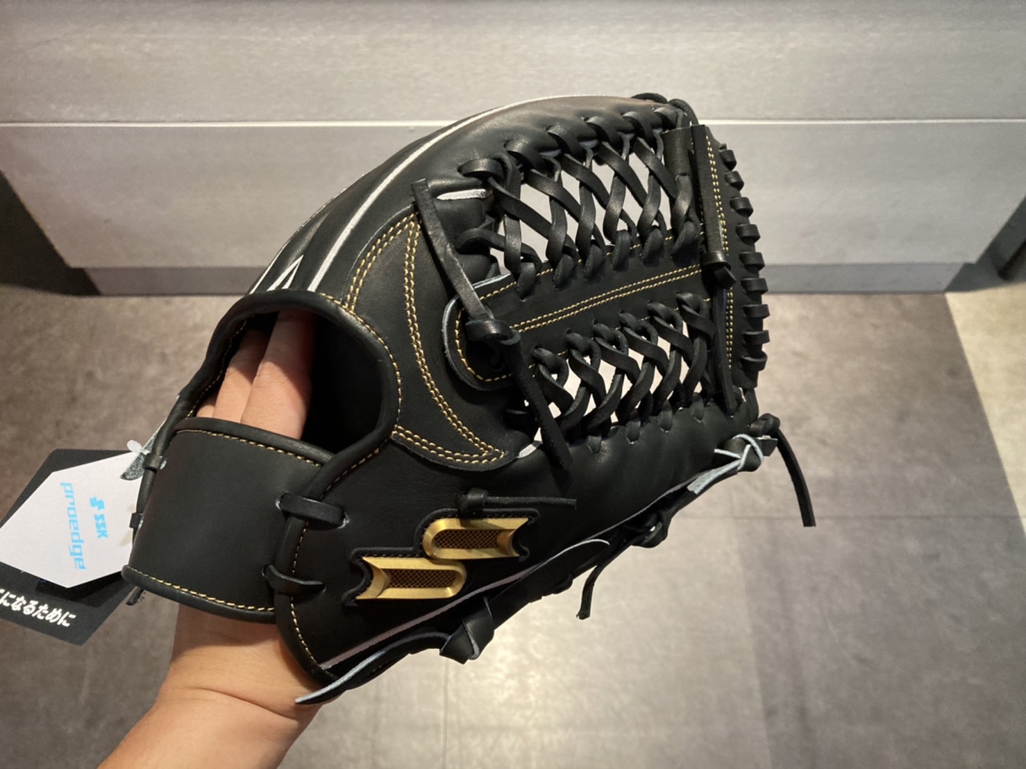 SSK 進 Proedge DJ 頂級硬式 接球手套 T網 黑藍/黑 8L