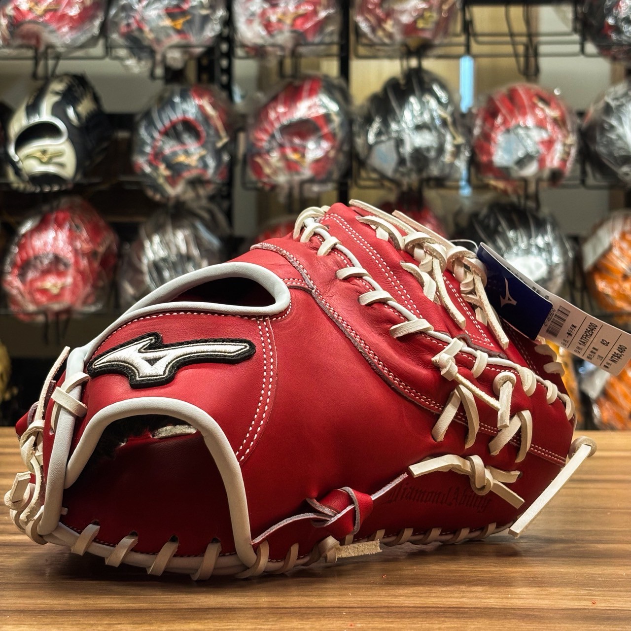 Mizuno Diamond 25F 接球手套 一壘 紅/白