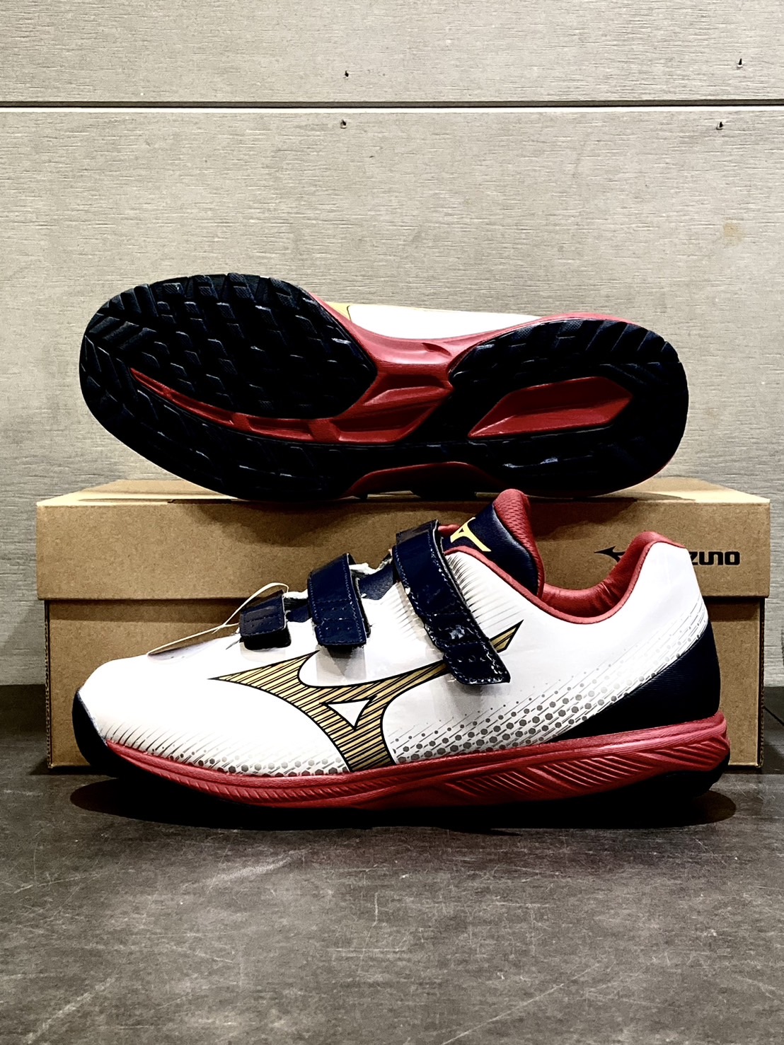 Mizuno Lightrevo 教練鞋 白/藍/紅