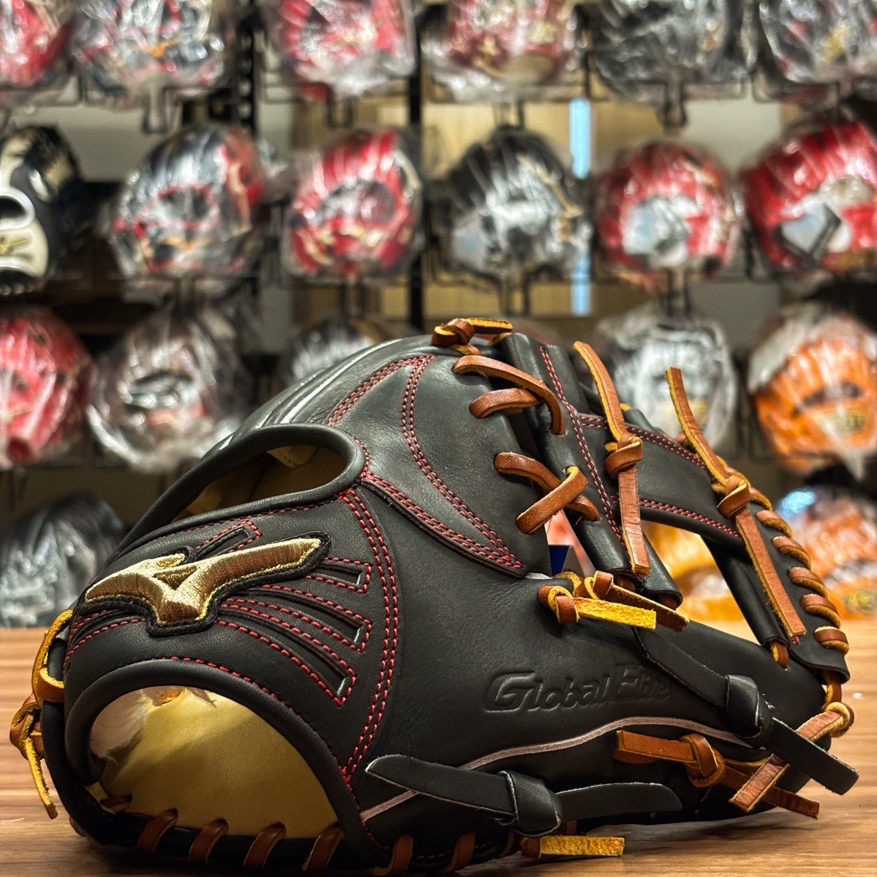 Mizuno GE 25F 接球手套 工字 黑/原皮