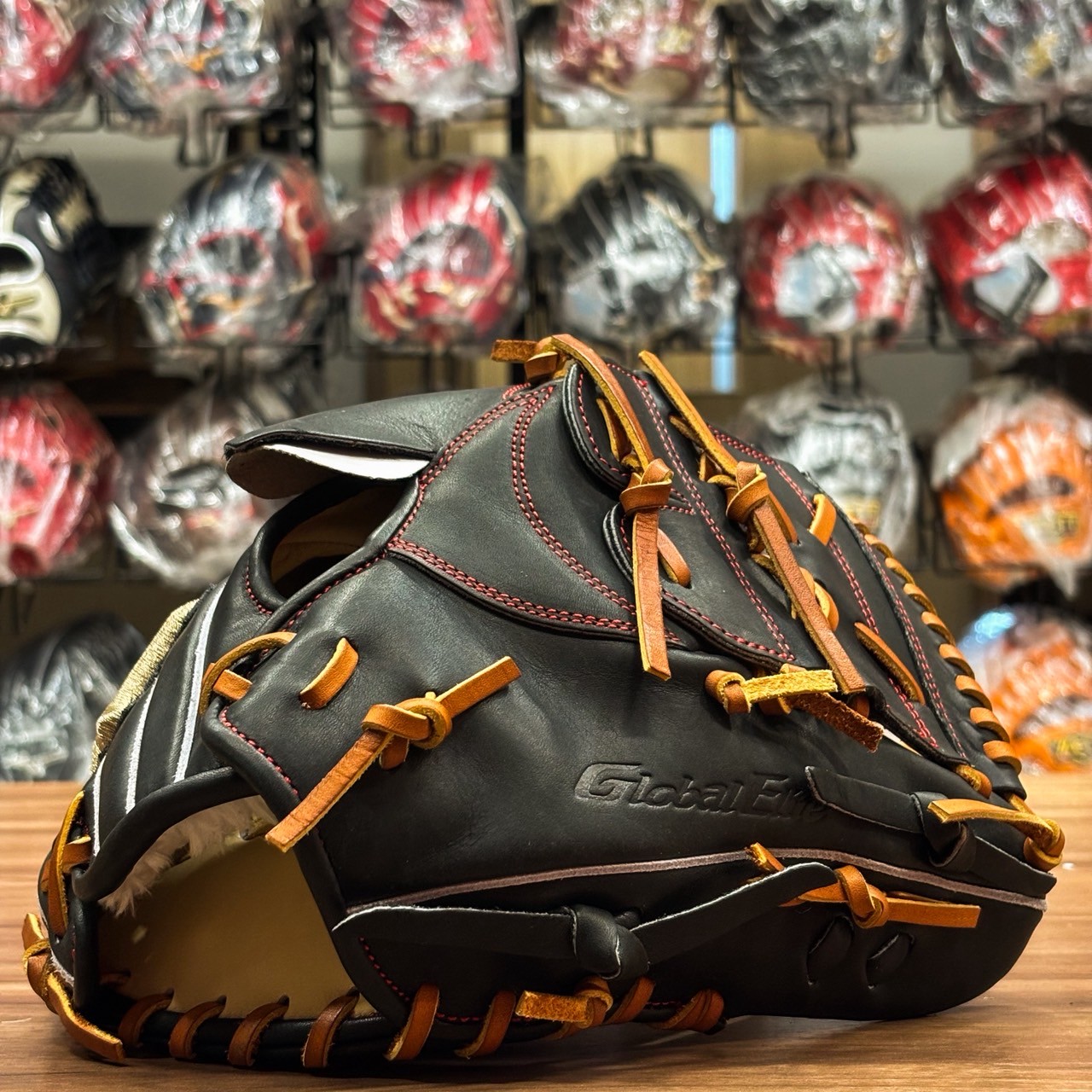 Mizuno GE 25F 接球手套 投手 黑/原皮