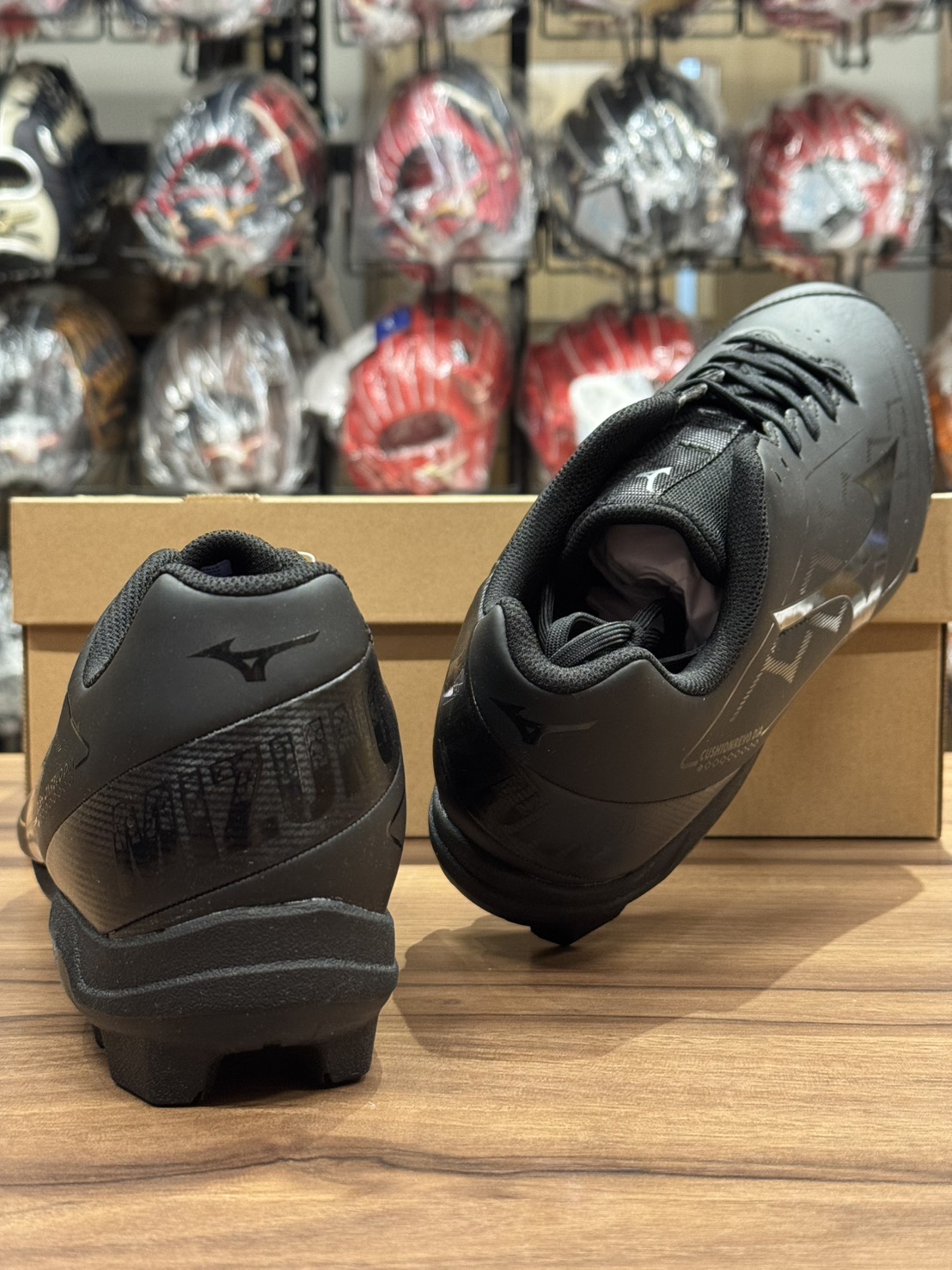 Mizuno Cushion DIA 棒壘膠釘鞋 高校限定 黑