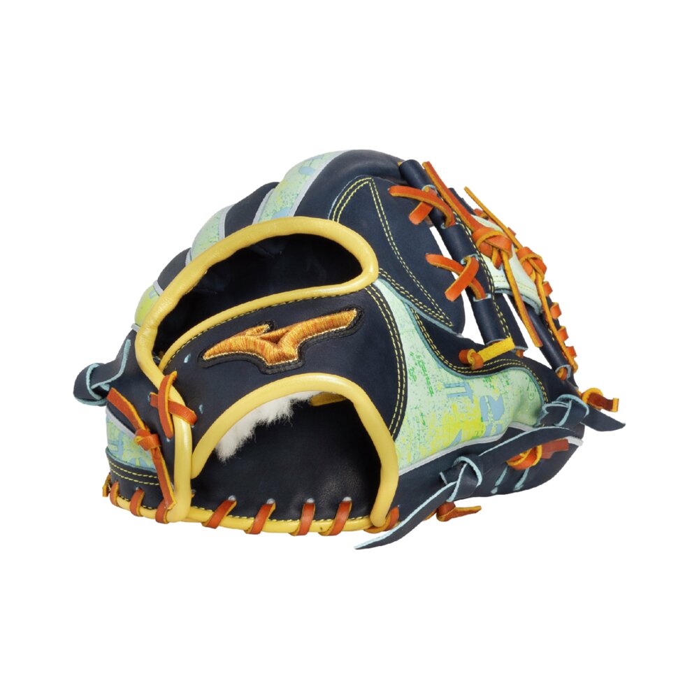 Mizuno 進 Pro ASG25 接球手套 工字 深藍/彩繪綠