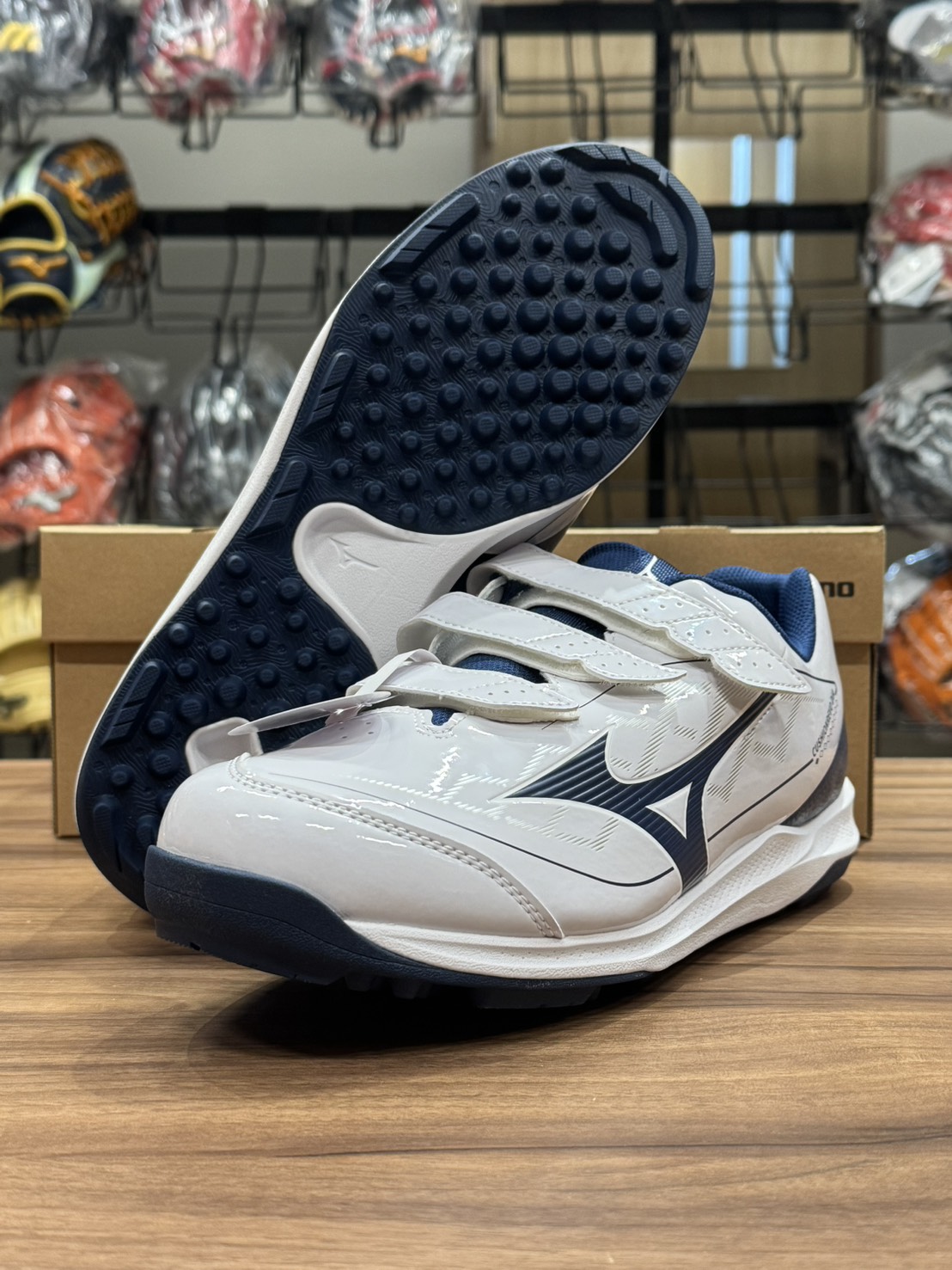 Mizuno Cushion 訓練/教練鞋 白/深藍
