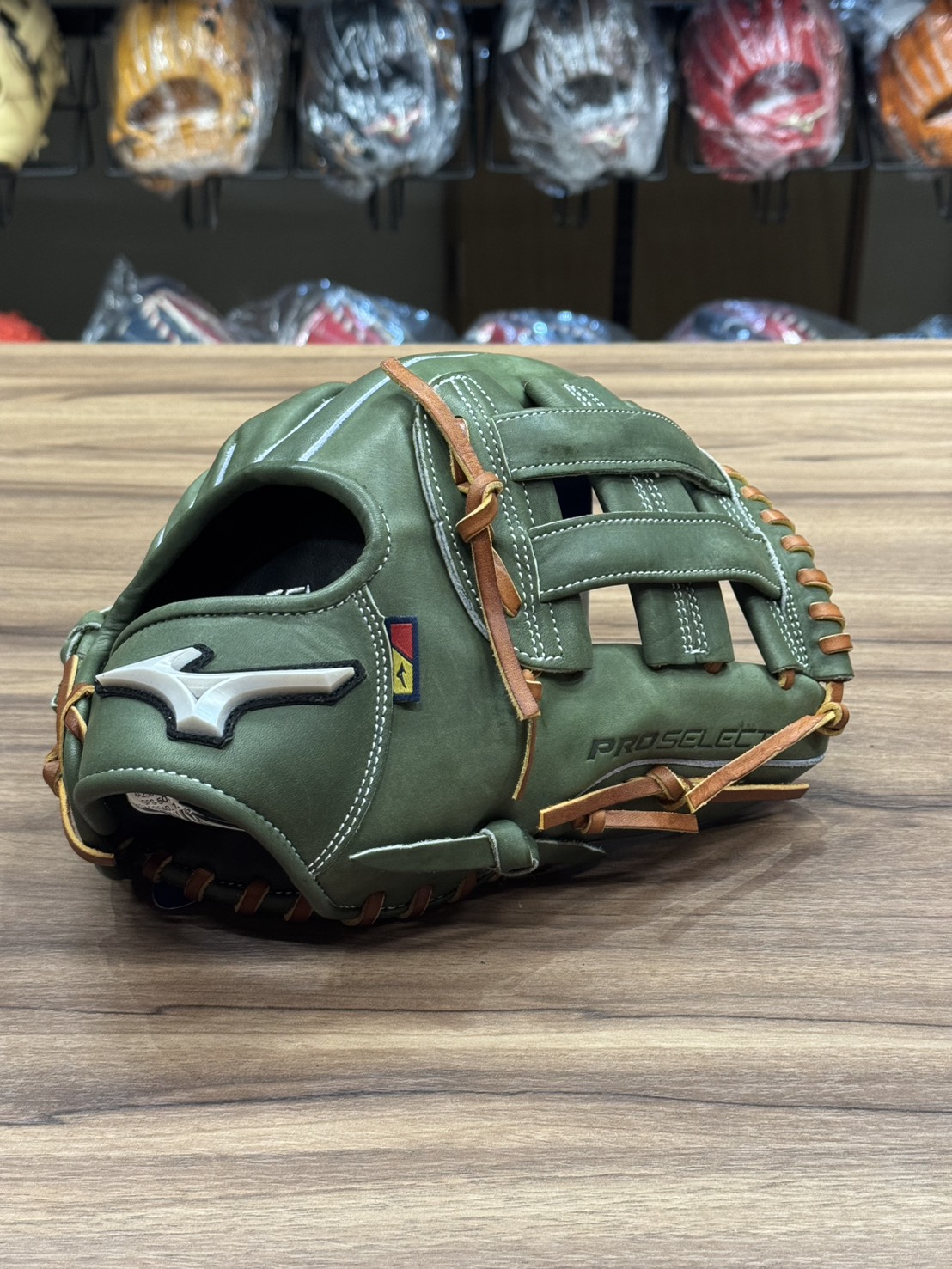 Mizuno Pro Select 接球手套 井字 綠 11.75"
