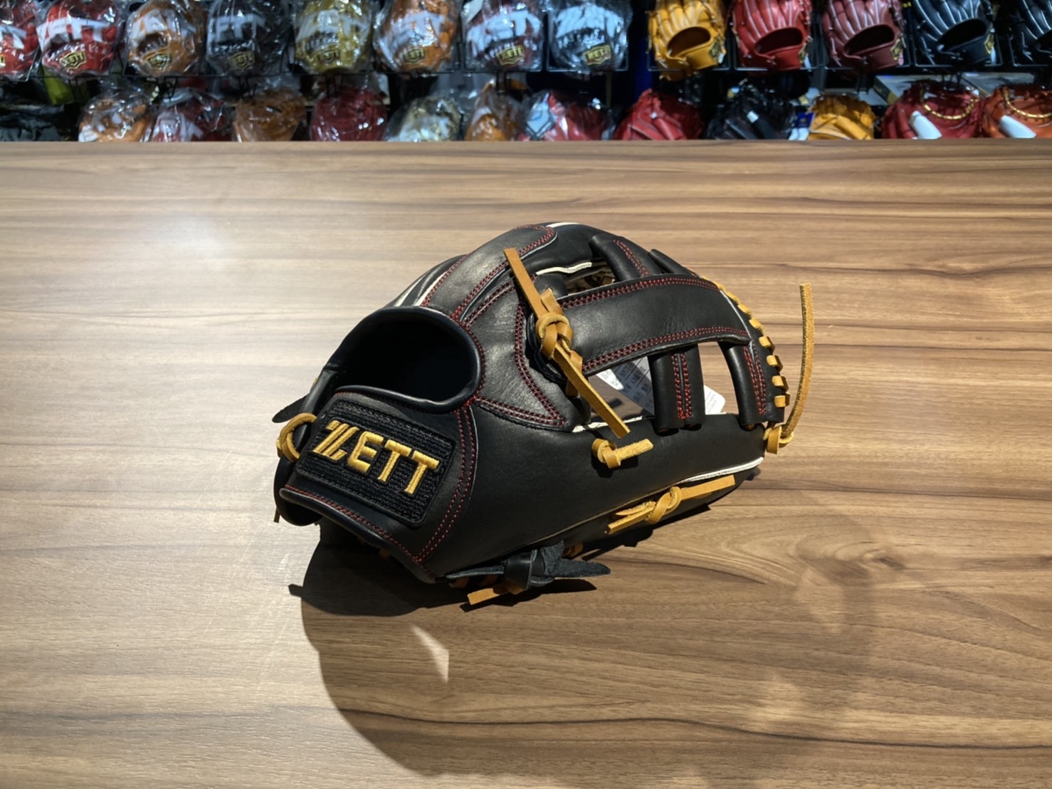ZETT JR7 接球手套 少年用 十字 黑 11.5"