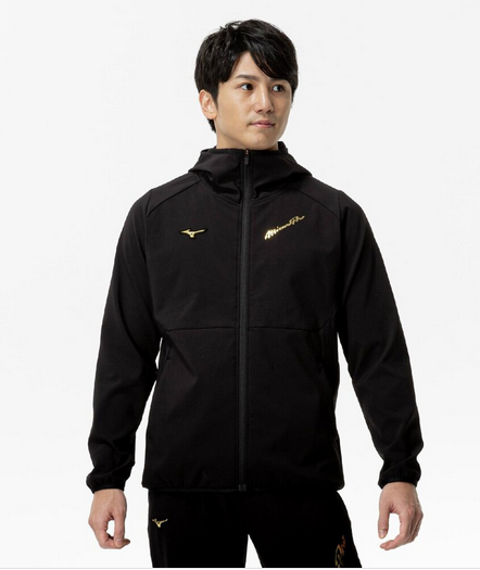 Mizuno 進 Pro 25S 連帽長袖外套 薄型 黑