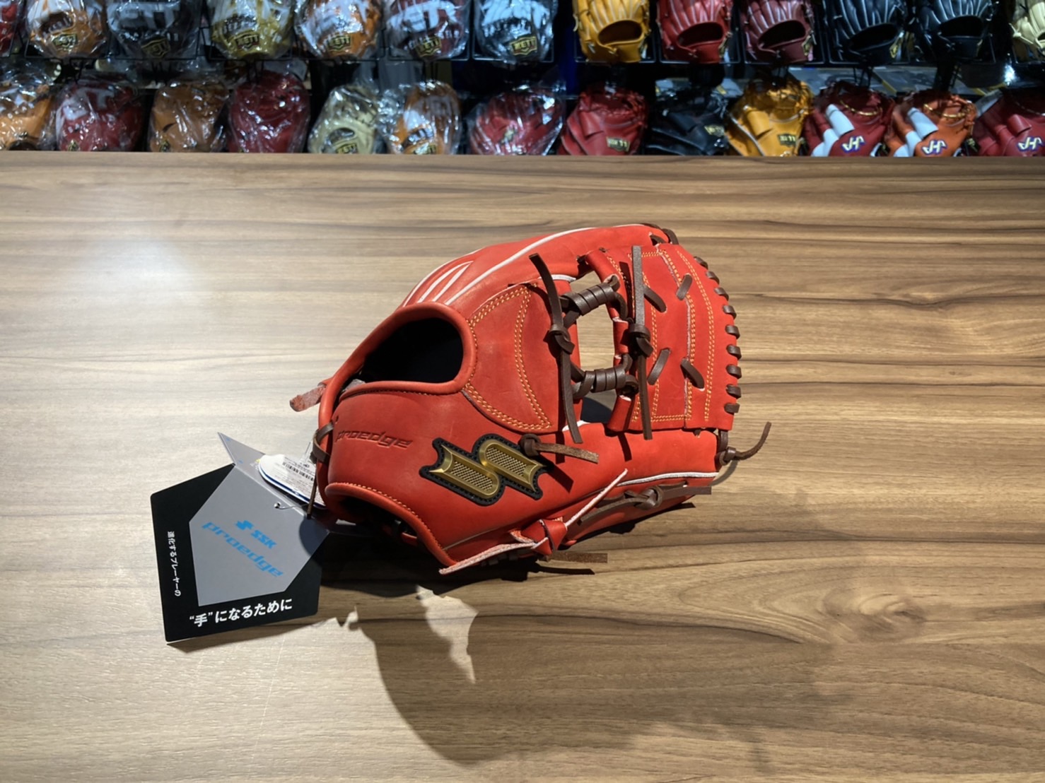 SSK 進 Proedge 接球手套 內野單片 紅/棕 5L