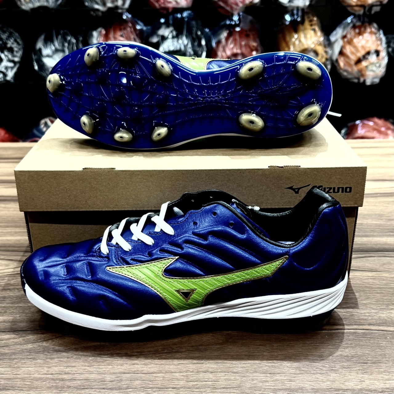 Mizuno Pro Cushion Mid TPU 25S 棒壘膠釘鞋 藍