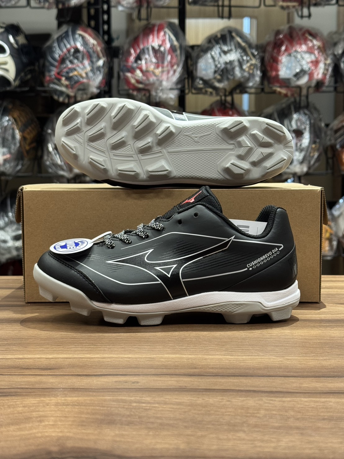 Mizuno Cushion DIA 25S 棒壘膠釘鞋 黑