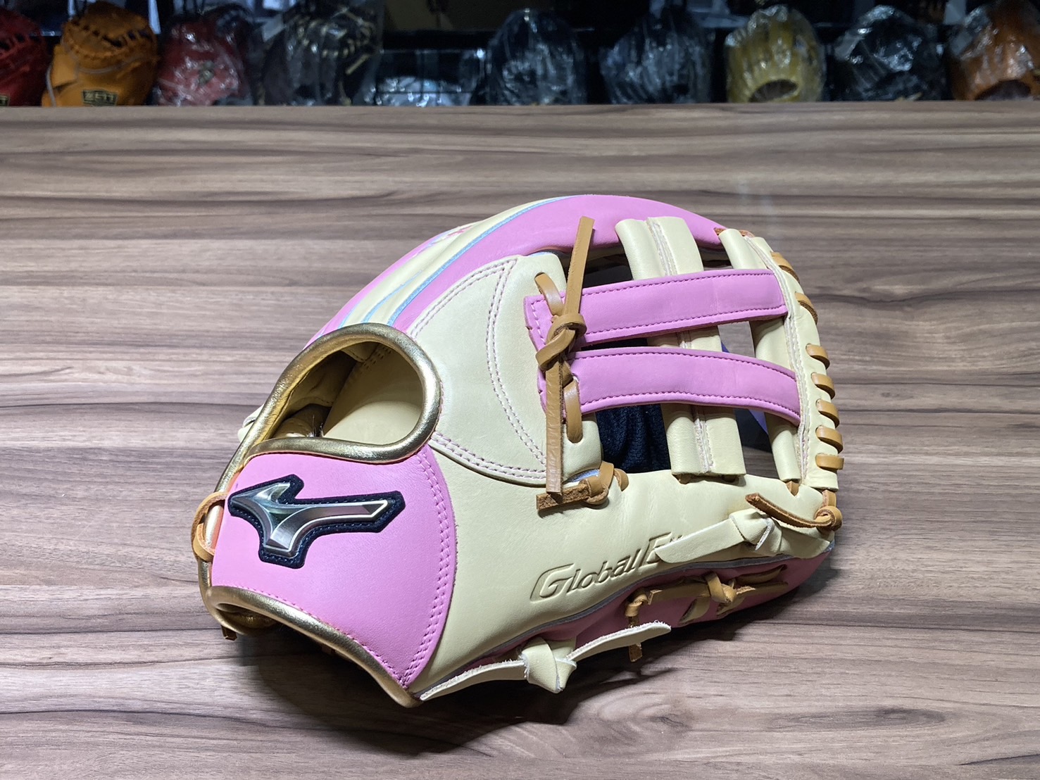 Mizuno 進 GE 接球手套 V字 母親節 粉/奶油
