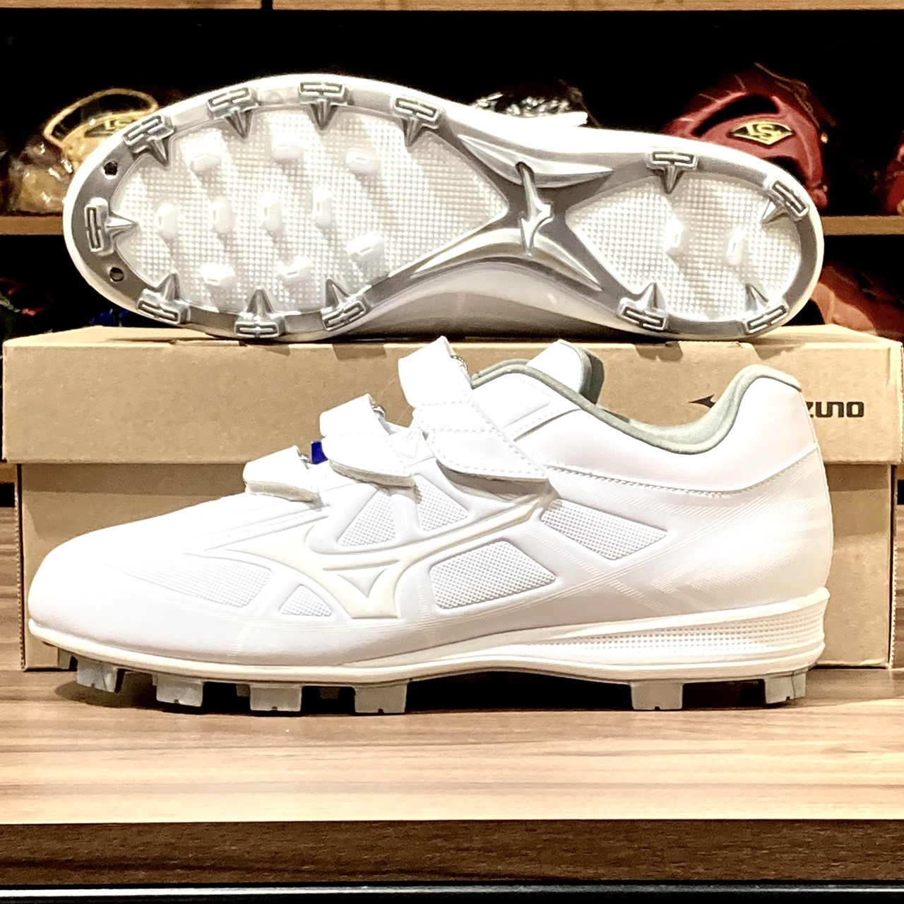 Mizuno 進 Lightrevo BLT 棒壘膠釘鞋 白