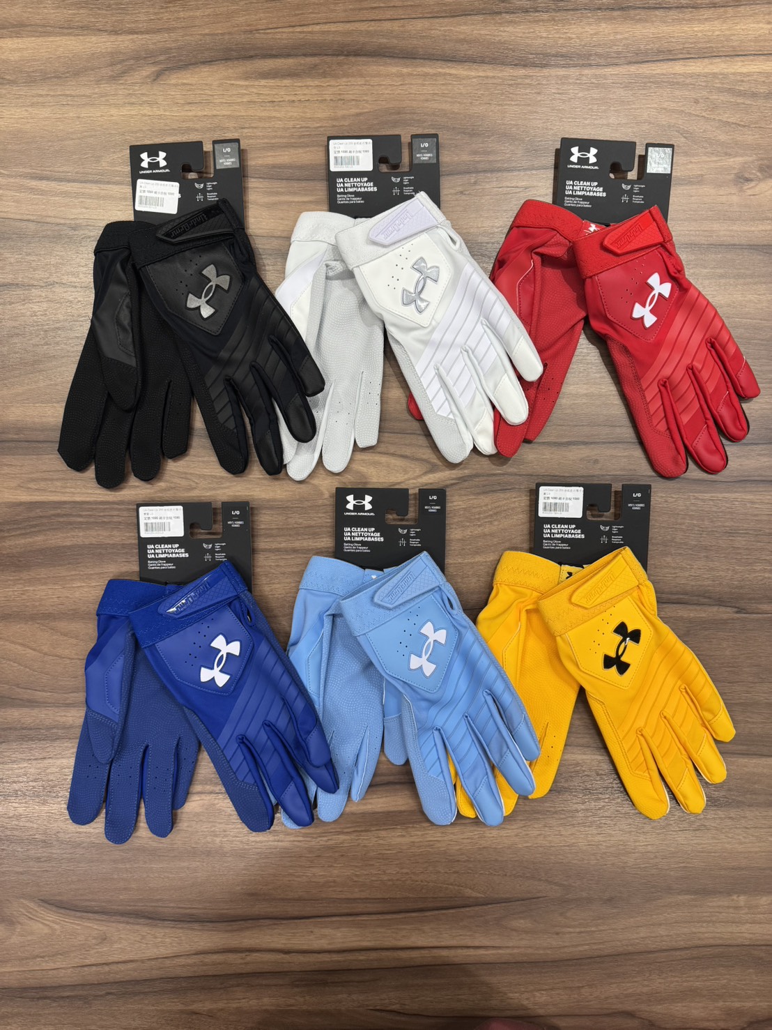 UA Clean Up 25S 合成皮 打擊手套