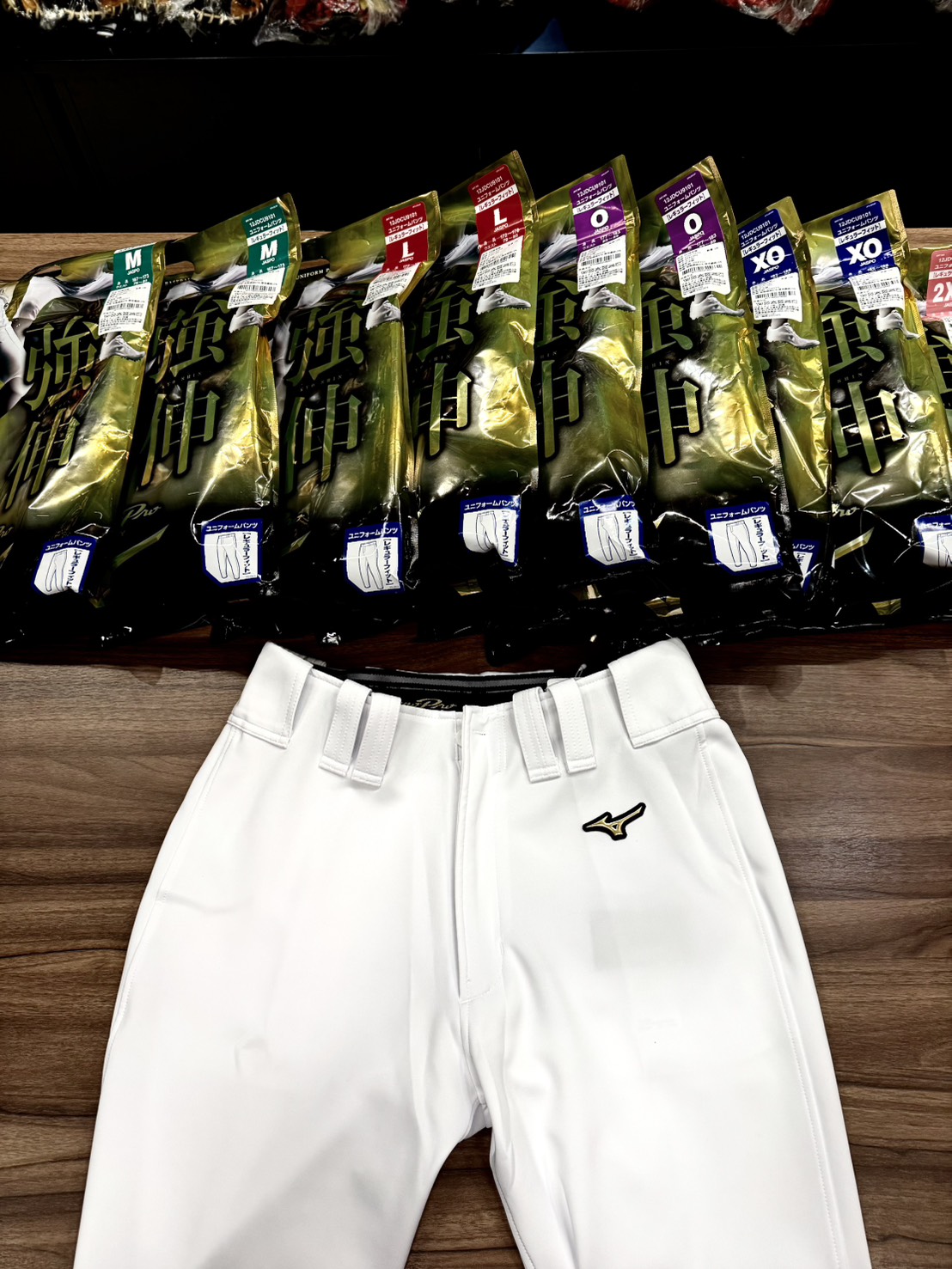 Mizuno Pro 強伸 棒壘球褲 七分 白