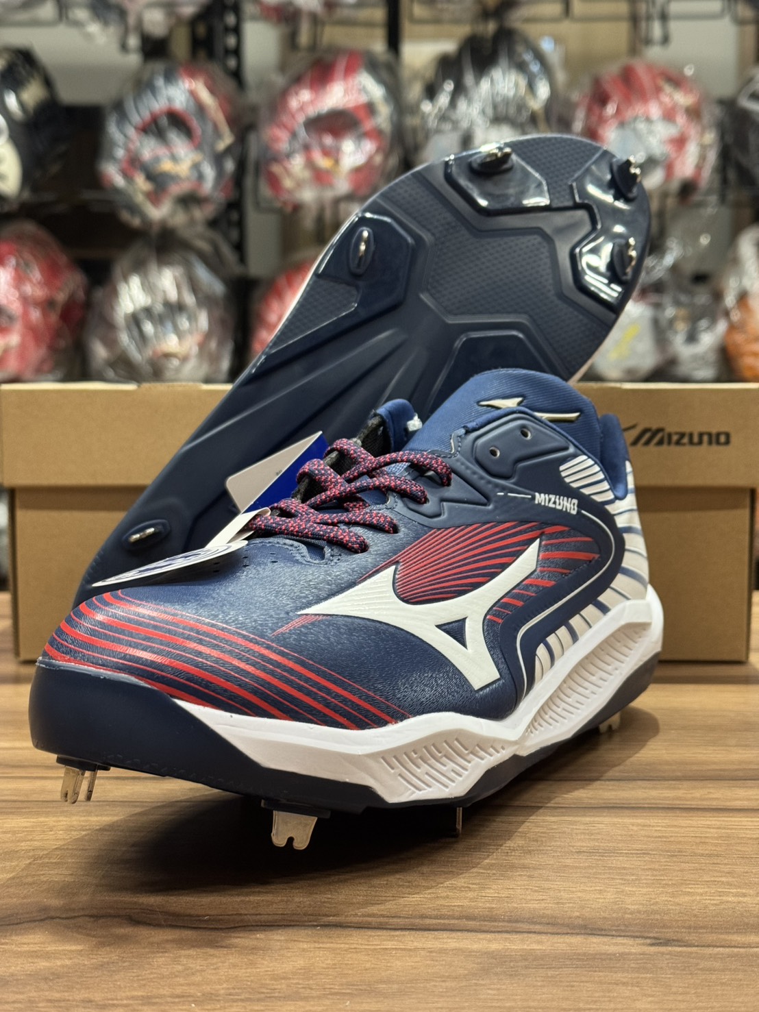 Mizuno GE Cushion 棒球釘鞋 深藍