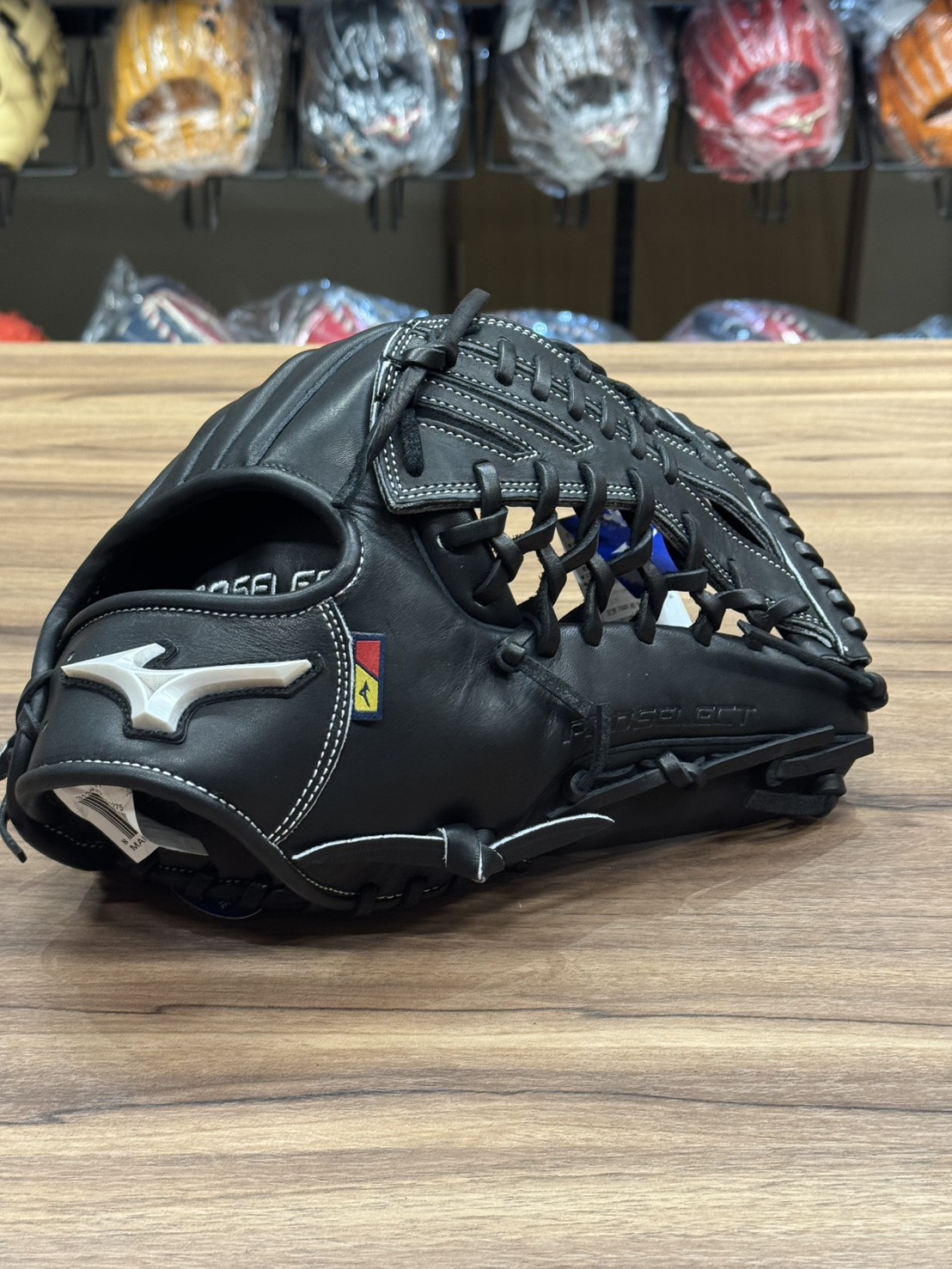 Mizuno Pro Select 接球手套 斜網 黑 12.75"