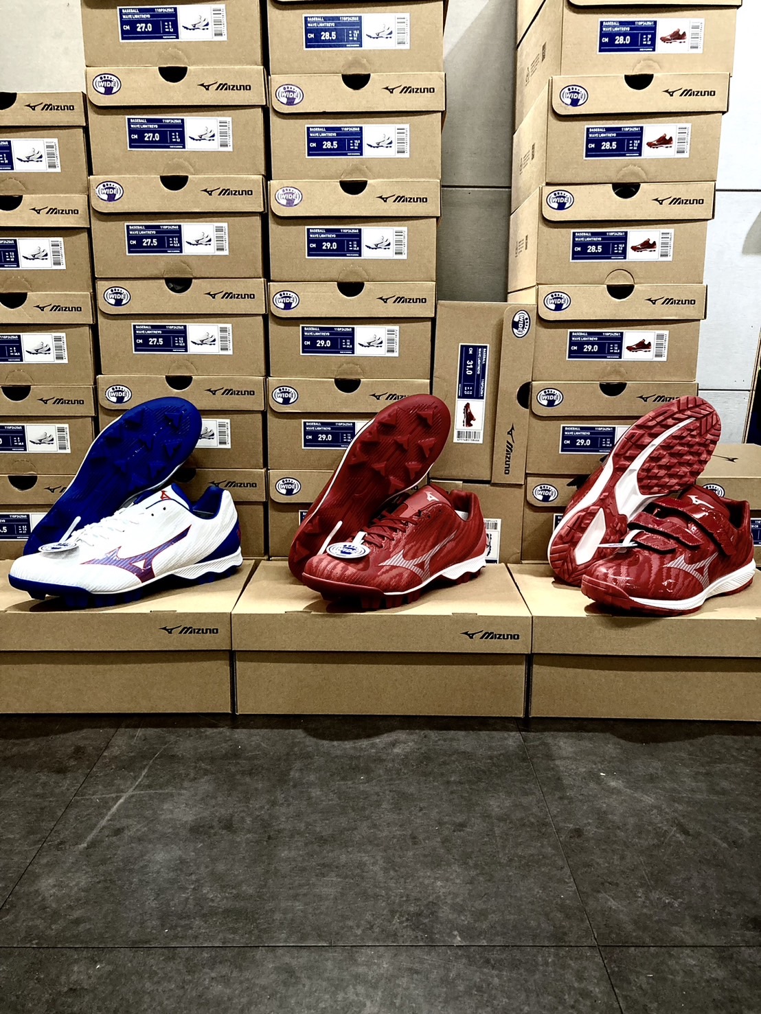 Mizuno Wave 棒壘膠釘鞋 明星賽 紅