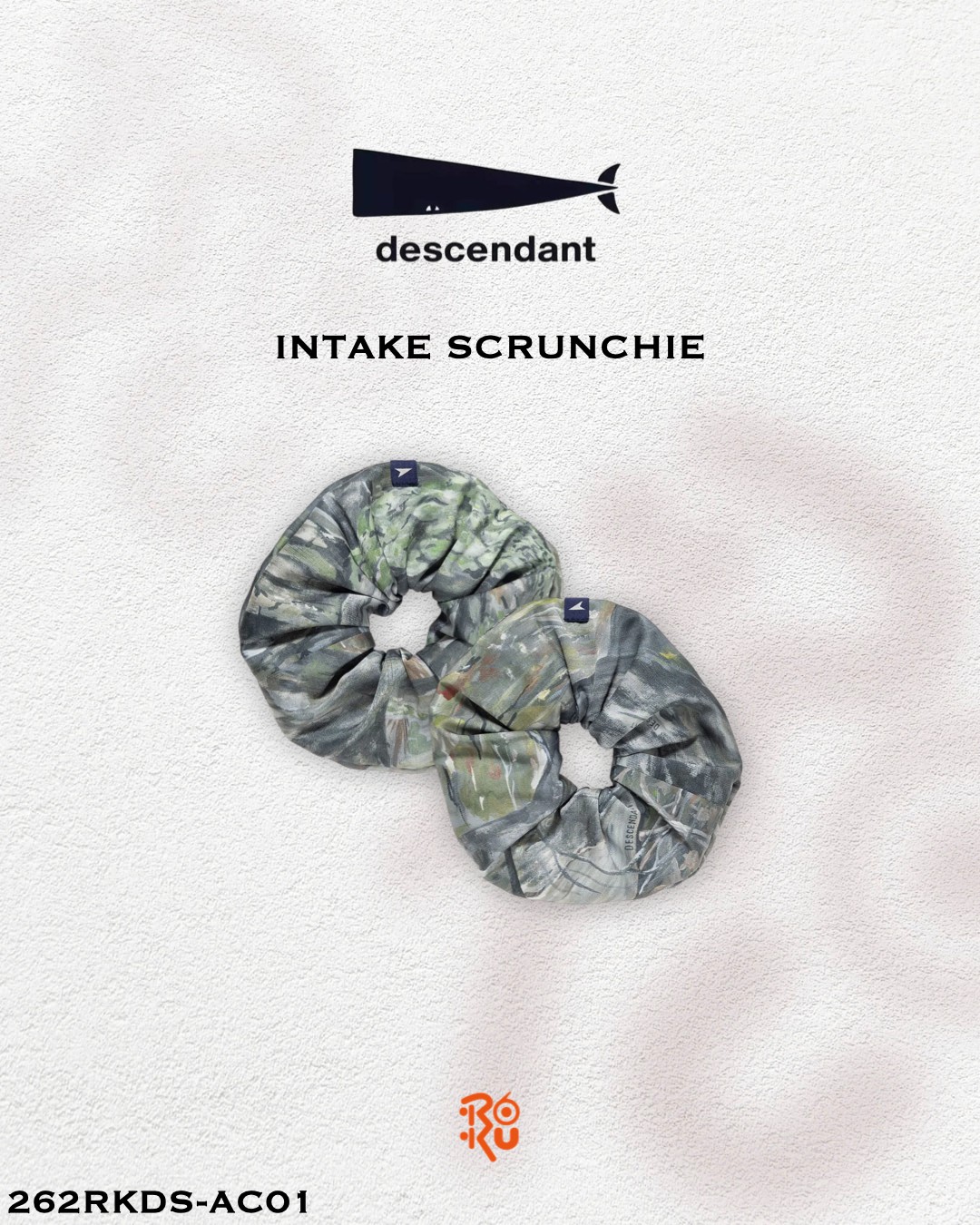 預購｜DESCENDANT 26秋冬 INTAKE SCRUNCHIE 262RKDS-AC01