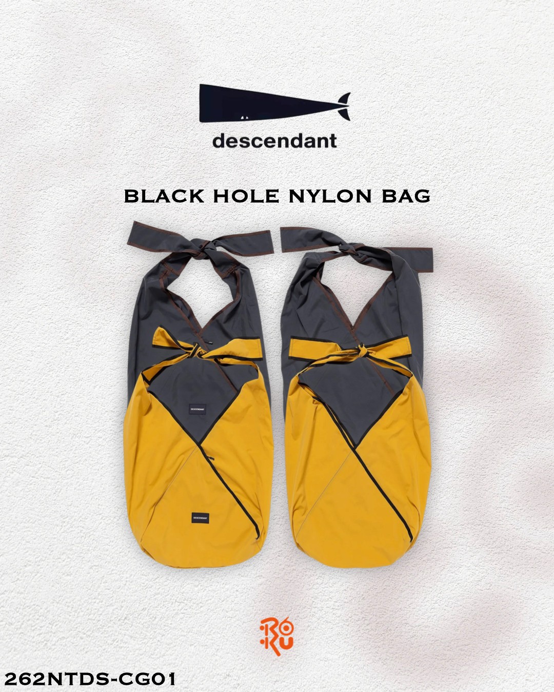 預購｜DESCENDANT 26秋冬 BLACK HOLE NYLON BAG 262NTDS-CG01