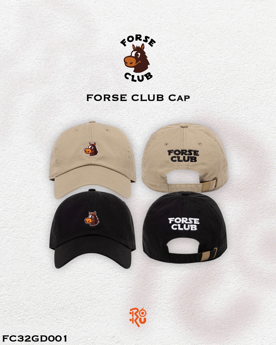 預購｜FORSE CLUB Cap FC32GD001