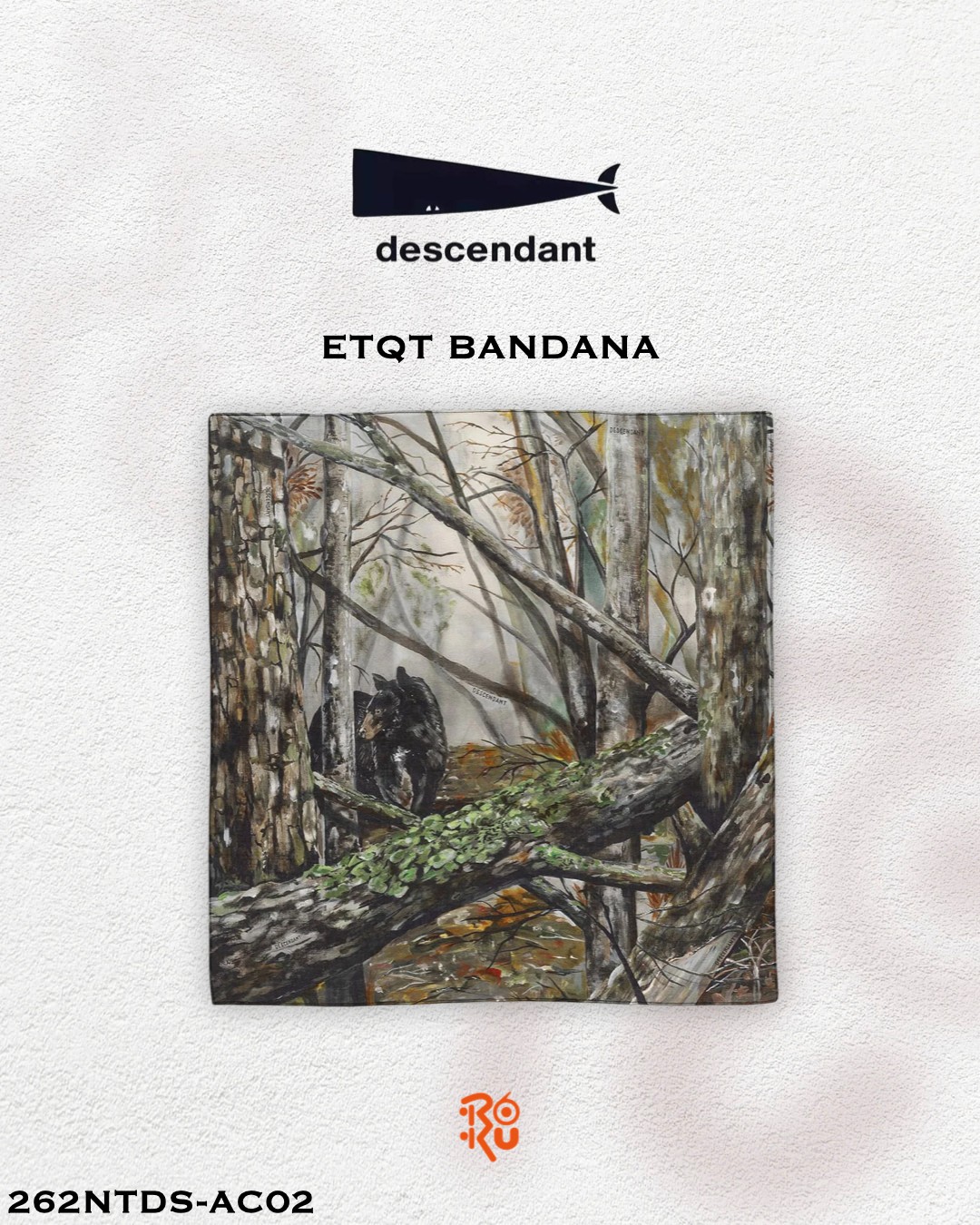 預購｜DESCENDANT 26秋冬 ETQT BANDANA 262NTDS-AC02