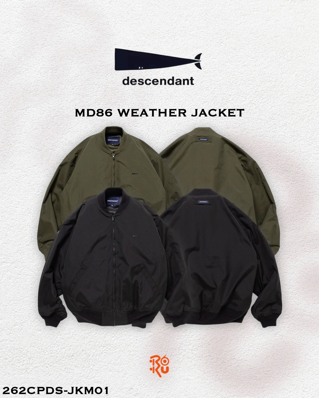 預購｜DESCENDANT 26秋冬 MD86 WEATHER JACKET 262CPDS-JKM01